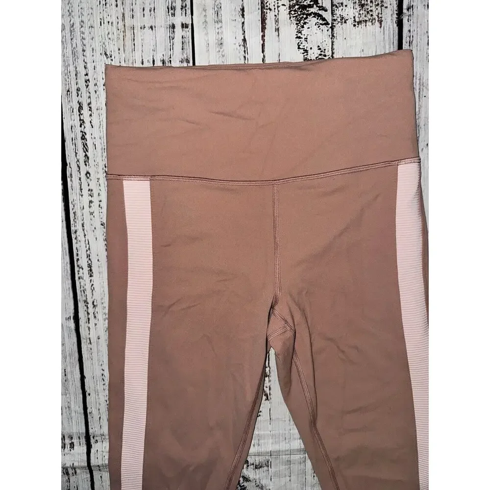 Athleta Elation Rib‎ Trim 7/8 Tight Pink Size SP Small Petite